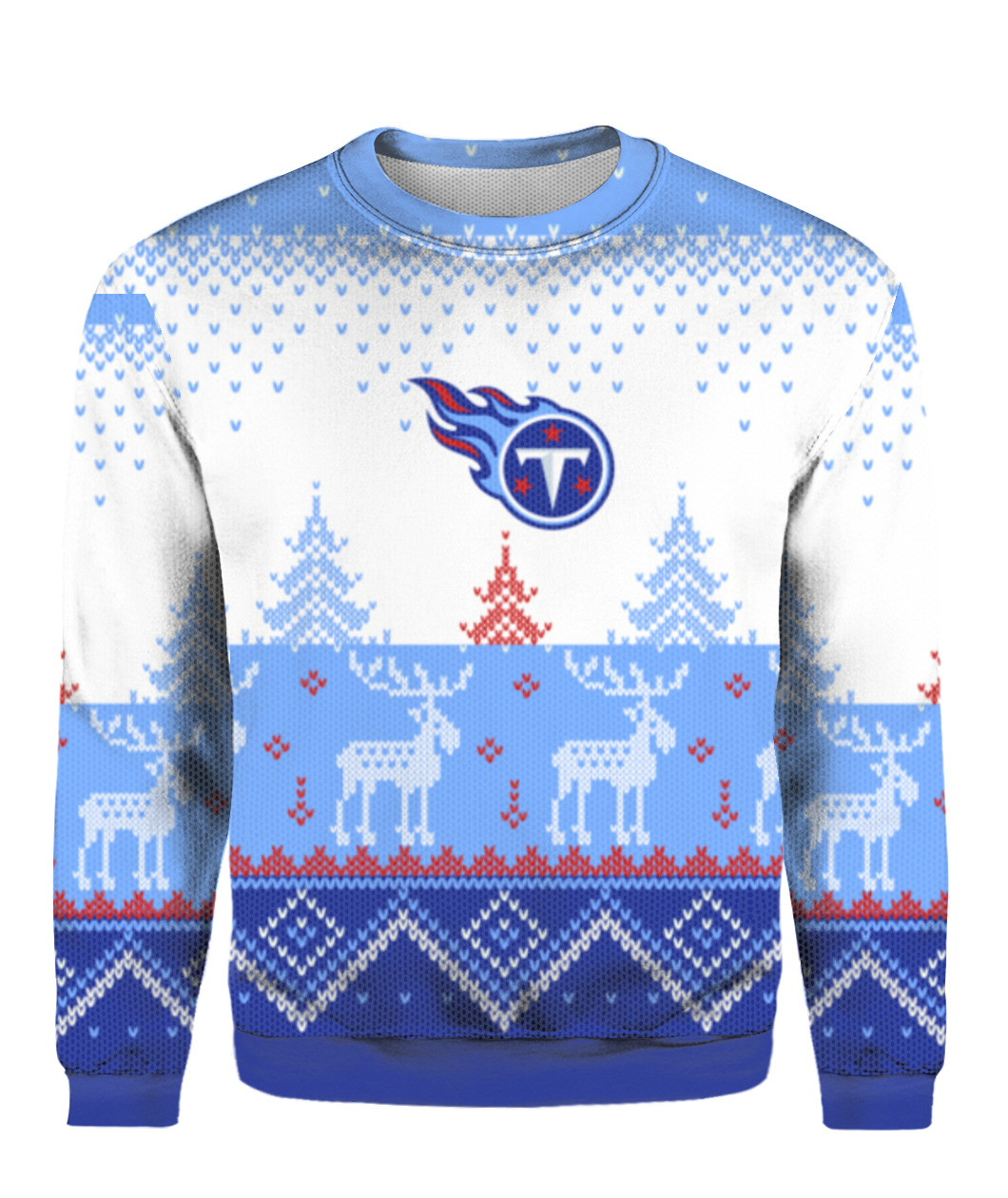 HOT Tennessee Titans Oilers Wordmark Christmas Sweater