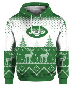 New York Jets Big Logo 2021 Knit Ugly Pullover Christmas Sweater