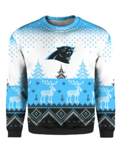 Carolina Panthers Custom Name And Number Ugly Christmas Sweater