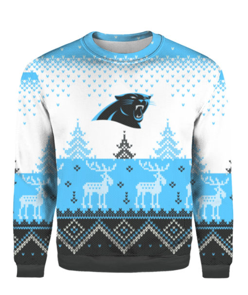 Carolina Panthers Big Logo 2021 Knit Ugly Pullover Christmas Sweater