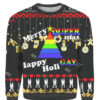 Merry queer mas happy Holi gays Christmas sweater