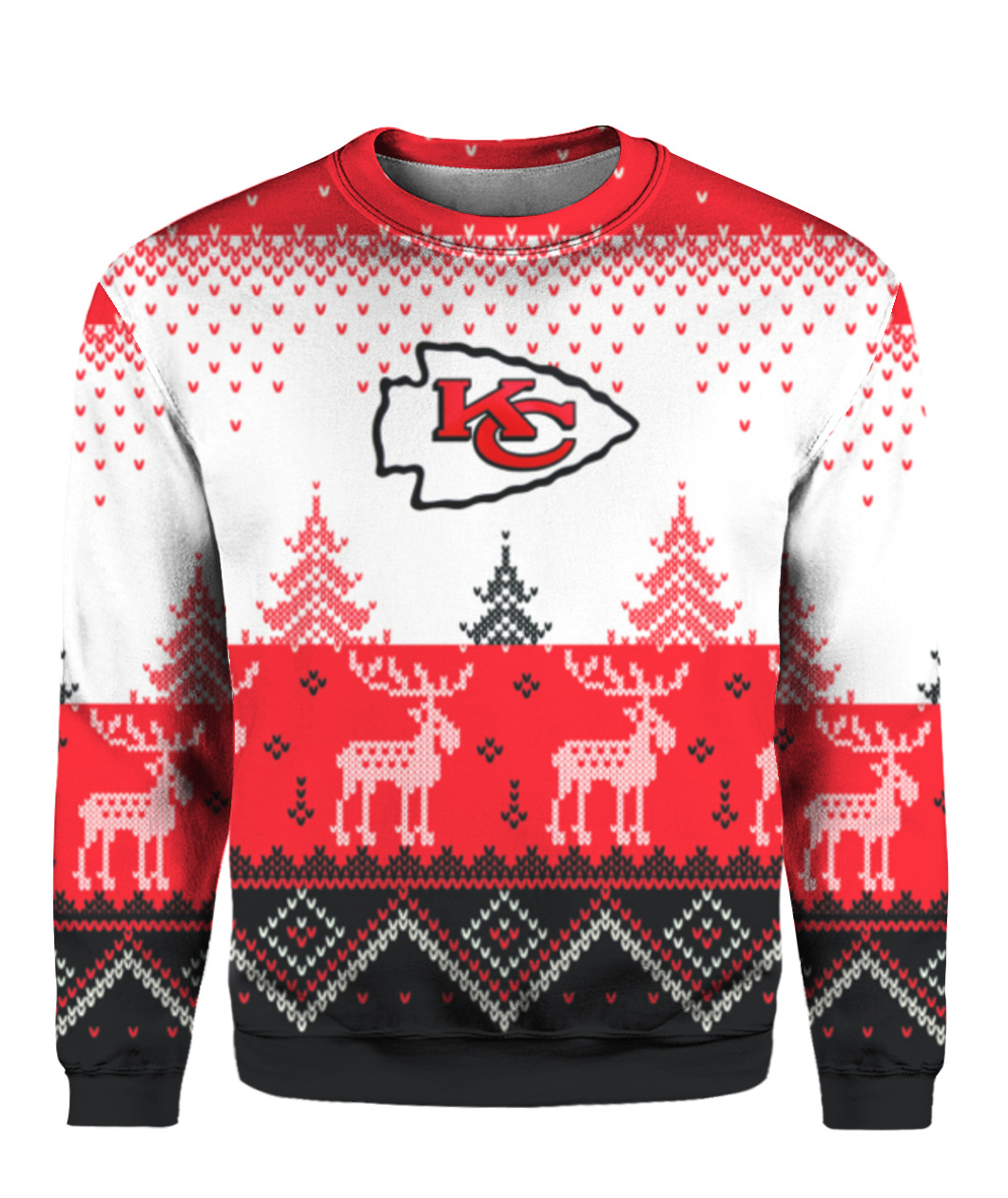 NFL Kansas City Chiefs Logo Ideas Ugly Christmas Sweater For Men