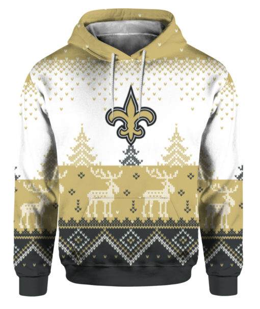 New Orleans Saints Big Logo 2021 Knit Ugly Pullover Christmas Sweater