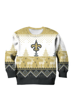 New Orleans Saints Big Logo 2021 Knit Ugly Pullover Christmas Sweater