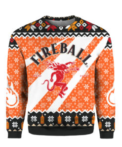 Fireball Whisky Ugly Christmas Sweater, Hoodie