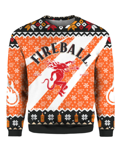 Fireball Whisky Ugly Christmas Sweater, Hoodie