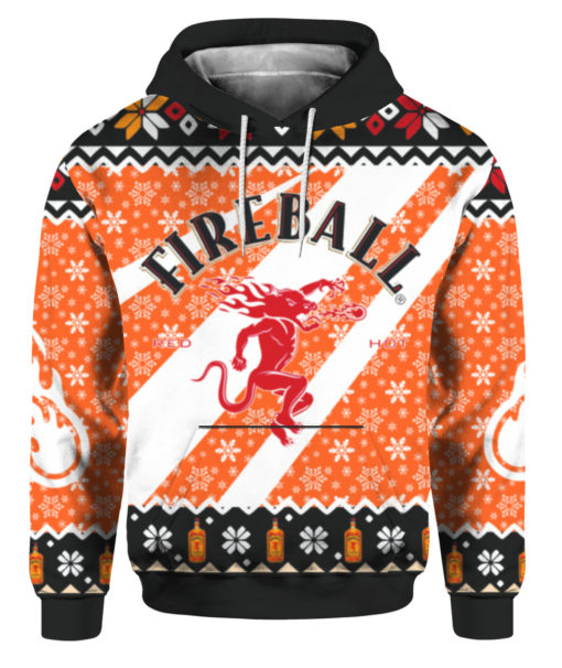 Fireball Whisky Ugly Christmas Sweater, Hoodie