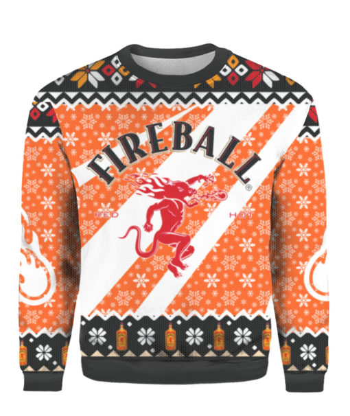 Fireball Whisky Ugly Christmas Sweater, Hoodie