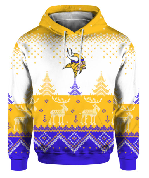 Minnesota Vikings Big Logo 2021 Knit Ugly Pullover Christmas Sweater