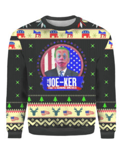 Joe Biden The Joe-Ker Joker Ugly Christmas Sweater