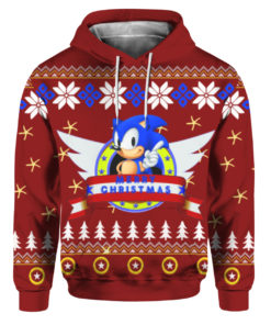 Sonic the hedgehog Ugly christmas sweater, Hoodie