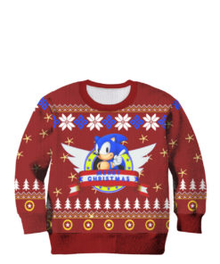 Sonic the hedgehog Ugly christmas sweater, Hoodie