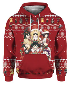 My Hero Academia Ugly Christmas Sweater Hoodie