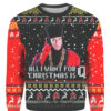 John De Lancie all I want for Christmas is Q Ugly Christmas sweater