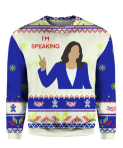 Kamala Harris I speak Ugly Christmas Sweater