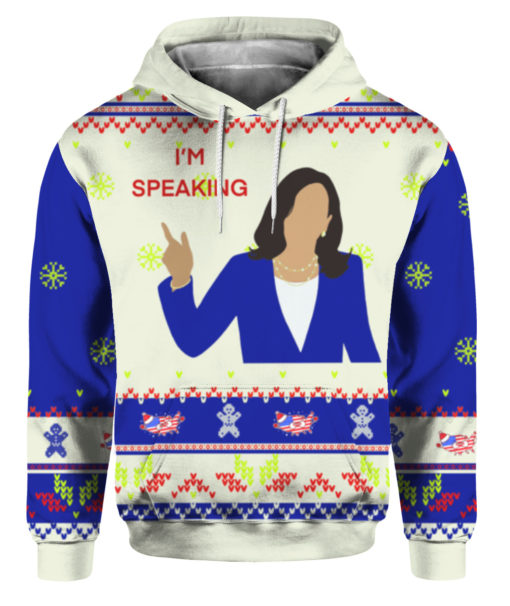 Kamala Harris I speak Ugly Christmas Sweater