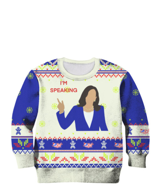 Kamala Harris I speak Ugly Christmas Sweater