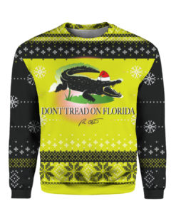 Dont tread on me Florida Alligator Ugly Christmas Sweater