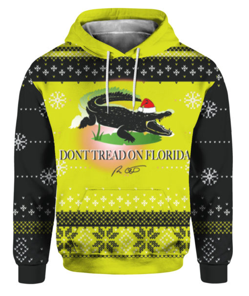 Dont tread on me Florida Alligator Ugly Christmas Sweater