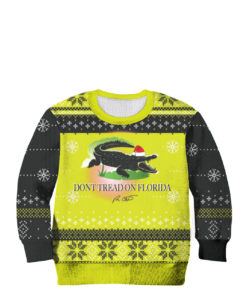 Dont tread on me Florida Alligator Ugly Christmas Sweater