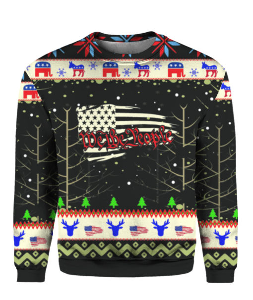 we the people American flag Christmas Sweater