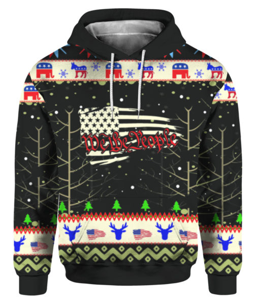 we the people American flag Christmas Sweater