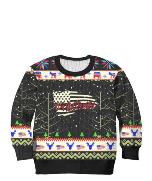 we the people American flag Christmas Sweater