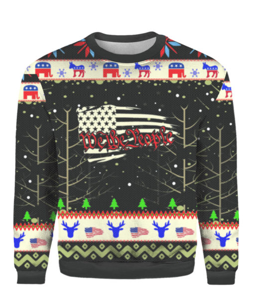 we the people American flag Christmas Sweater