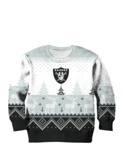 Las Vegas Raiders Big Logo 2021 Knit Ugly Pullover Christmas Sweater