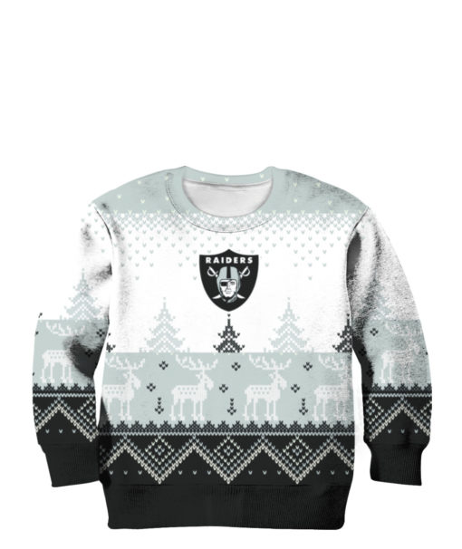 Las Vegas Raiders Big Logo 2021 Knit Ugly Pullover Christmas Sweater