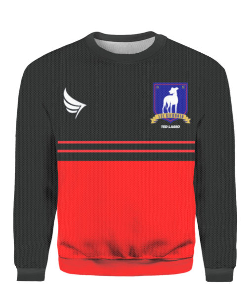 TED LASSO AFC RICHMOND CREST Red Crew neck Sweatshirt