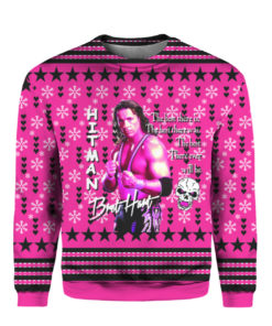 WWE Bret Hart Ugly Christmas Sweater