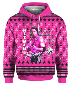 WWE Bret Hart Ugly Christmas Sweater, Hoodie