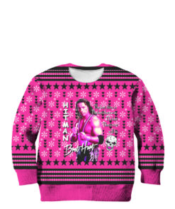 WWE Bret Hart Ugly Christmas Sweater, Hoodie, Kid Sweater