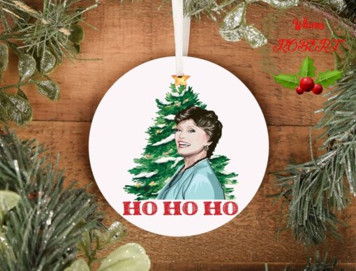 Christmas Golden Girls Blanche Devereaux Ho Ho Ho ornament 1