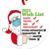 Christmas Tree Santa Claus Wish List 2021 Ornament