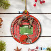 Cleveland Browns NFL 3D Stadium Christmas Wood Ornament