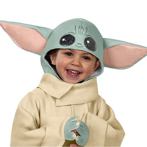 Cute Yoda Baby Costume Christmas Carnival Party Cosplay Clothing New Year Kids Anime Cosplay Funny Xmas Gift 1