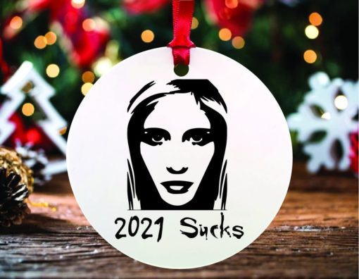 Funny 2021 Sucks Buffy Vampire Slayer Christmas Ornament 1