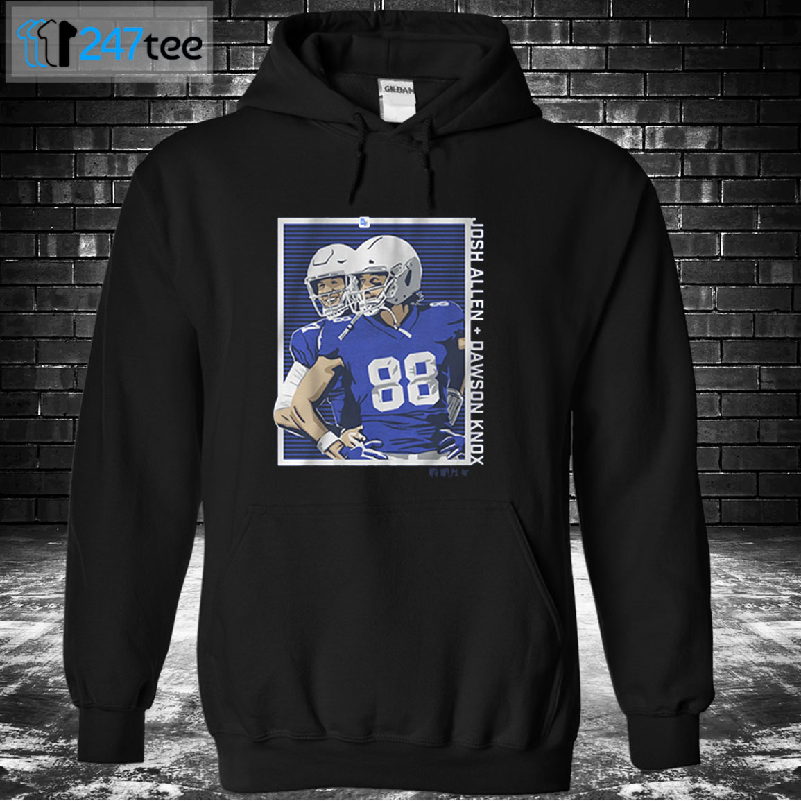 Hoodie JOSH ALLEN AND DAWSON KNOX GUYS BEING DUDES T shirt Hoodie JOSH ALLEN AND DAWSON KNOX GUYS BEING DUDES T shirt