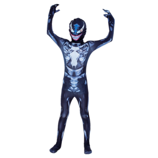 Kids Venom Costume Cosplay Superhero Costume Halloween Boy Girl New Clothes 3