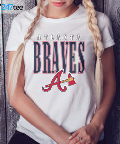 Ladies Shirt Atlanta Braves Retro 1990s MLB T shirt