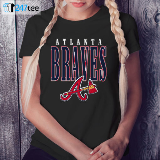 Ladies Tee Atlanta Braves Retro 1990s MLB T shirt