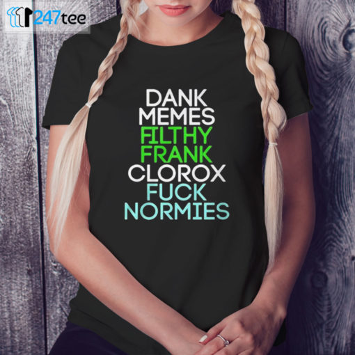 Ladies Tee Dank memes Filthy Frank Clorox fuck normies Shirt