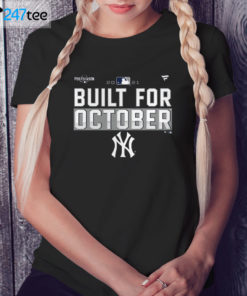 Ladies Tee New York Yankees 2021 Postseason Built for October Shirt 1