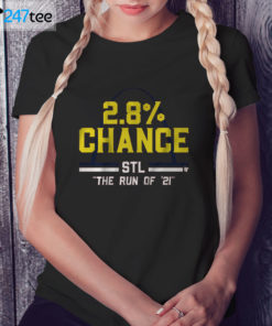 Ladies Tee ST. LOUIS 2.8 CHANCE Stl the run of 2021 Shirt