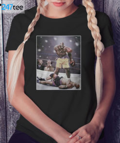 Ladies Tee Shaquille ONeal knocked out Charles Barkley Shirt