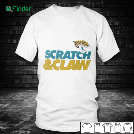 Men T shirt Jacksonville Jaguars Hometown Scratch Claw T Shirt