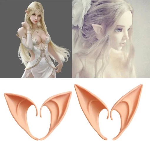 Pair Halloween Party Elven Elf Ears Anime Fairy Cospaly Costumes Vampire Latex 1