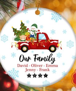 Personalized Family Christmas Ornaments 2021 Xmas Ornament